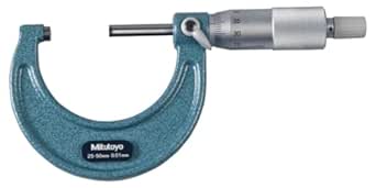 Mitutoyo 103-138, Outdoor Gooseneck Micrometer, 25-50mm, 0mm, Metric