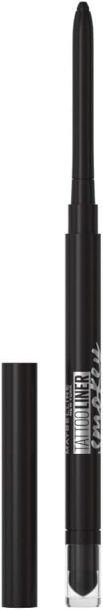 Maybelline New York - Crayon Gel Yeux Effet Smokey - Waterproof & Tenue 36h - Tattoo Liner Smokey - Teinte : Noir