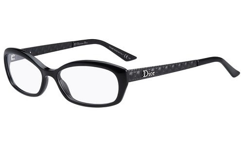 Dior Montures de lunettes Pour Femme CD3222 / Timeless Cannage - ACZ: Black - 55mm - Image 1