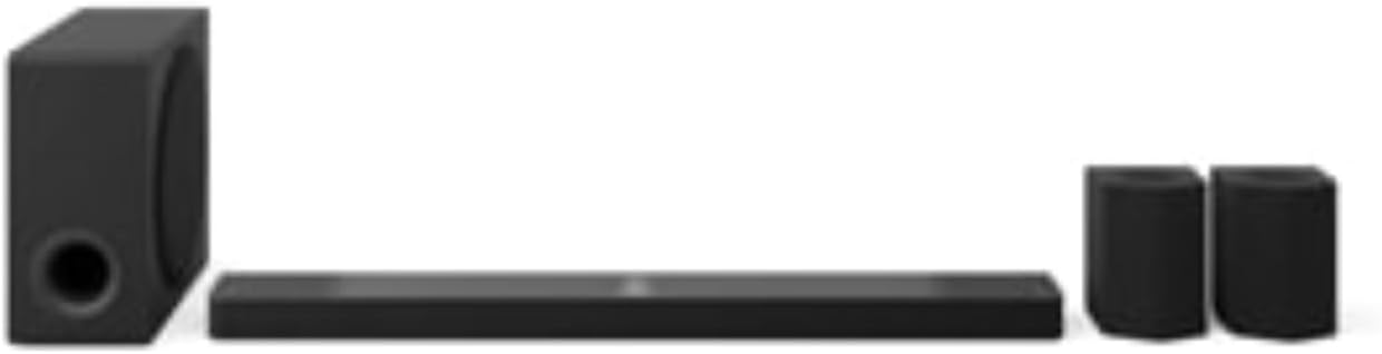 LG S95TR Barre de Son Intelligente, 810 W, 9,1,5 canaux, Son Surround Dolby Atmos et DTS, Large connectivité, Bluetooth, USB, entrée Optique, Noir - Image 1