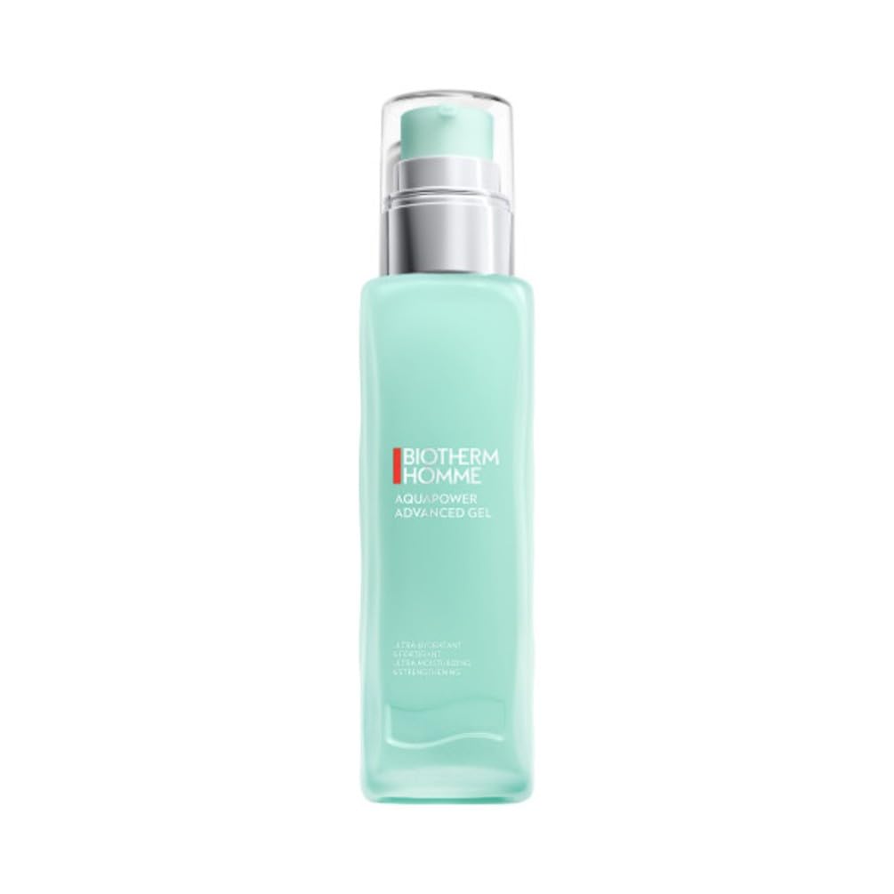 BIOTHERM MEN, Aquapower Advanced Gel, Men's Ultra-Moisturizing and Fortifying Gel, Men's Face Care, Normal to Combination Skin, Non-Sticky Texture, 75 ml - Image 1