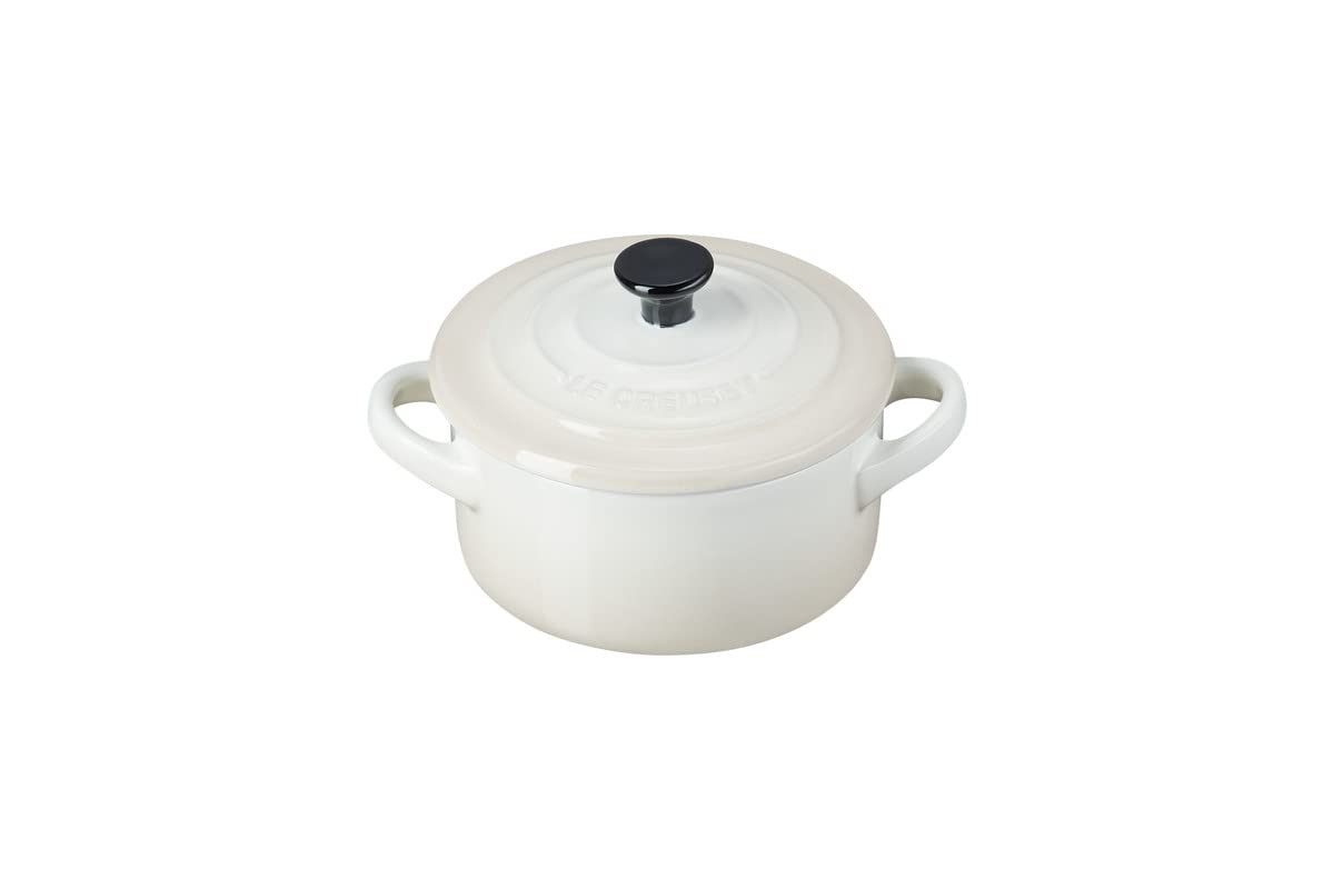 Le Creuset 71901107160100 Mini Round Ceramic Casserole Dish 250 ml Meringue - Image 1