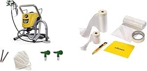 WAGNER Airless Paint Spray Gun Control Pro 250 M for Walls, Lacquers and Varnishes, Interior Varnish, 15 m² in 2 Minutes, Pressure Adjustment, 110 Bar, 9 m Hose + Extra Premium Kit, 23164444
