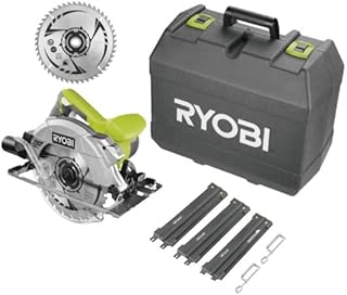 Pack RYOBI RCS1600-K2B Circular Saw - 1600W - 66mm - 1 x 48 Teeth Blade - 1 x 24 Teeth Blade - Cutting Guide - RAK03SR - Image 1