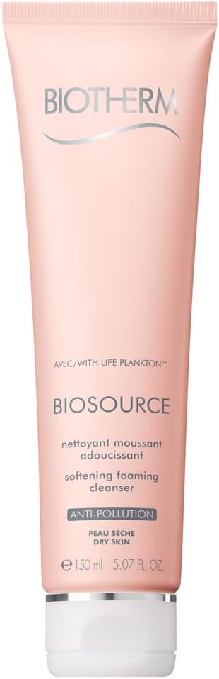Biotherm, Biosource Foaming Face Cleanser, Softener and Make-up Remover, Enriched with Biotech Plankton, For Dry Skin, 150 ml - Image 1