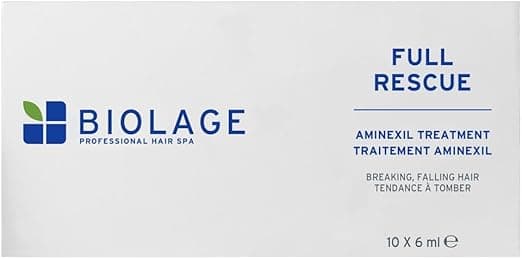 Biolage, Full Rescue Anti-Loss Treatment, Reduces Hair Loss, Nourishes & Strengthens, Enriched with Aminexil, Vegan Formula, 10 x 6 ml