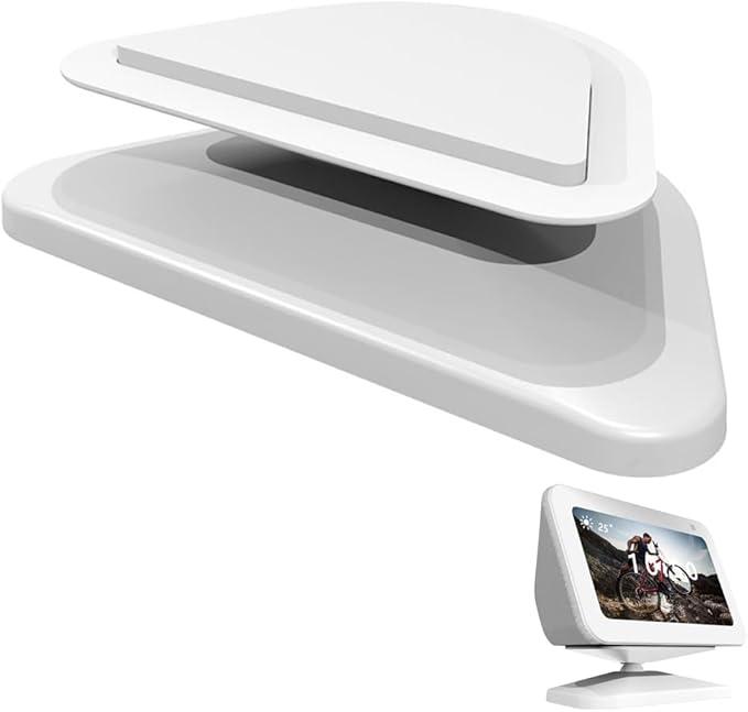 Support réglable à 45 ° pour Amazon Echo Show 5 - Inclinez simplement votre Echo Show 5 vers l'avant ou vers l'arrière pour améliorer l'angle de vue (Echo Show 5, blanc) A345 - Image 1