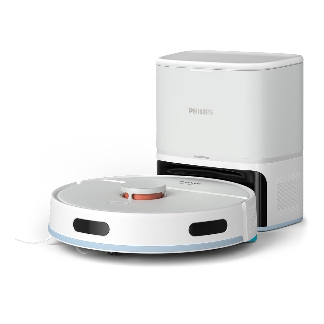 Philips Robot Vacuum Cleaner 2000 Series - 2700 Pa Suction, Laser Navigation, Homerun Application, Automatic Dump Station, 130 Minute Runtime, Carpet Mode (XU2100/20) - Image 1