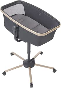 Maxi-Cosi Alba 3 in 1 Baby Crib, Baby Cot Reclining and Highchair, 100% Recycled Fabrics, Newborn to 3 Years (15 kg), Compatible with Alba Meal Kit, Beyond Graphite - Image 1