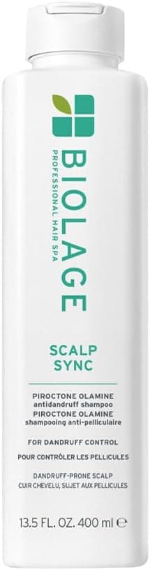 Biolage, Scalp Sync, Anti-Dandruff Shampoo, Sensitized Scalp, Moisturizes & Purifies Scalp, Enriched with Green Tea & Glycolic Acid, Vegan Formula, 400 ml