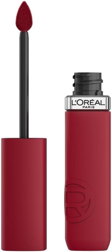 L'Oréal Paris - Liquid Lipstick - Intense Colour & Matte Finish - Long Lasting - No Transfer - With Hyaluronic Acid - Infallible Matte Resistance - Shade : 420 Le Rouge Paris - Image 1