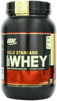 Optimum Nutrition 100% Whey Gold Standard, Vanilla Ice Cream, 2 Pounds by Optimum Nutrition (English Manual) - Image 1