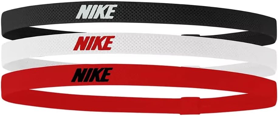 Nike Men's Headbands, Cotton, Black/White/University Red, One Size - Image 1