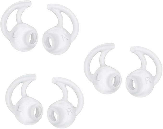 MMOBIEL 3 Pairs of Silicone Earbuds Earbuds Compatible with Bose MIE2 IE2 Size: S (24mm) M (28mm) L (30mm) - Image 1
