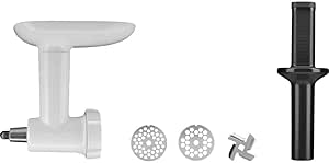 KitchenAid Accessories 5KSMFGA Meat Mincer for KitchenAid Pastry Processor Vegetable Chopper and Food Mill Plastic White - Image 1