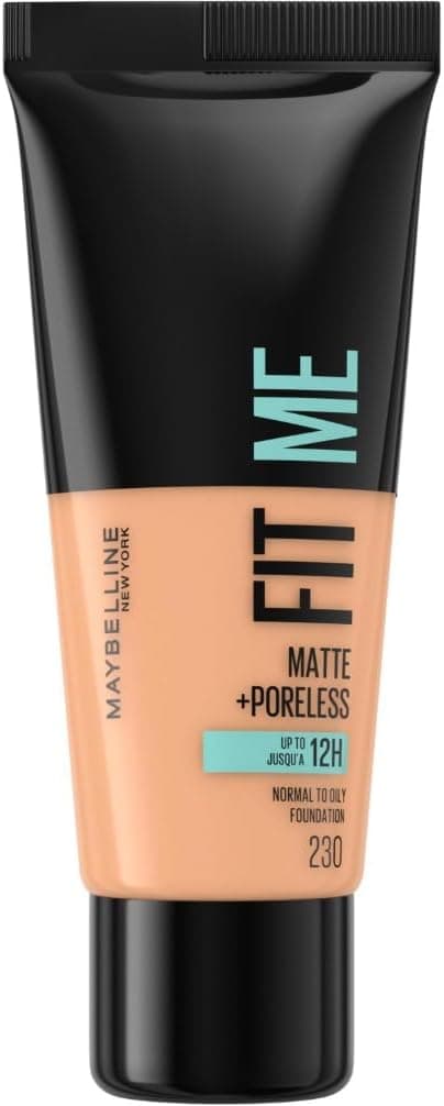 Maybelline New York - Fit Me! Matte & Poreless Fluid Foundation - Normal to oily skin - Shade: 230 Sandy Beige - 30 ml