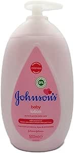 Johnson's Baby Lotion (1 x 500ml) Nourishing and Hypoallergenic Baby Body Lotion for Delicate Skin Coconut Oil for 24h Moisture Protection