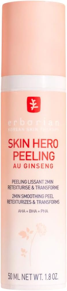 Erborian - Skin hero Peeling - Gentle gel face peeling with ginseng, active AHA, BHA, PHA, smooth and retexturizes - Korean cosmetic treatment- 50 ml - Image 1