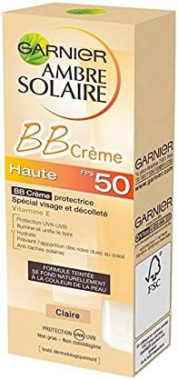 Garnier Ambre Solaire BB Cream for Face and Neckline SPF 50 50 ml - Image 1
