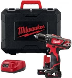 Milwaukee 4933441925 Drill Screwdriver 12 V 2 Speeds 4Ah Red Lithium M12 BDD-402C