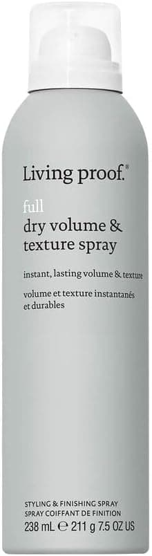 Living Proof Full Dry Volume & Texture Spray | Texturizing Spray For Fine & Thinning Hair For Volume & Body | Heat Protection & Natural Look | 8 Oz