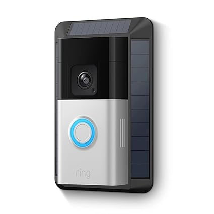 Discover the Ring Wireless Video Doorbell Pro + Solar Charger (2nd Gen) by Amazon | Camera/Doorbell with Medium Shot Video, 3D Motion Detection, Color Night Vision & Wi-Fi - Image 1