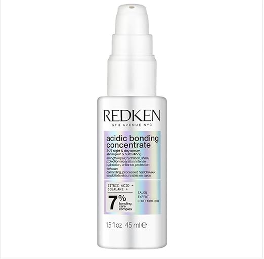 REDKEN - Sérum Jour & Nuit 24h/7j Sans Rinçage pour Cheveux Abîmés à Très Abîmés - Répare & Renforce en Continu - Complexe de Soin Bonding À L’Acide Citrique - Acidic Bonding Concentrate - Image 1