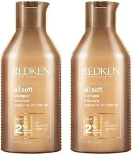 Redken - Shampoing All Soft, Nettoie, Démêle et Hydrate pour Cheveux Secs et Sensibilisés, Kératine et Huile d'Argan