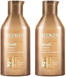 Redken - Shampoing All Soft, Nettoie, Démêle et Hydrate pour Cheveux Secs et Sensibilisés, Kératine et Huile d'Argan - Image 1