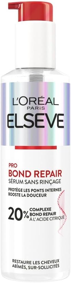 L'Oréal Paris - Leave-In Repair Serum for Damaged and Over-Stressed Hair - Citric Acid Complex - Hair Care Protocol - Elseve Pro Bond Repair - 150 ml - Image 1