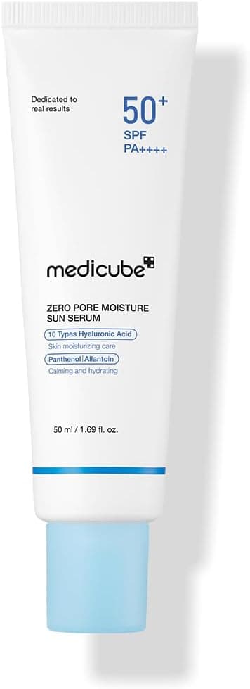 Medicube Zero Pore Sun Serum Moisturizing SPF – Lightweight Sun Serum for Pores, Hydration & Daily Protection