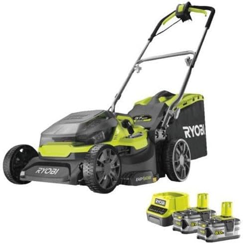Tondeuse Hybride RYOBI 18V One+ Coupe 37cm - 2 Batteries 5.0 Ah - 1 Chargeur Rapide RY18LMH37A-250 - Image 1