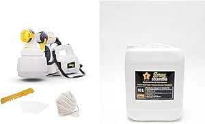 WAGNER W 450 Paint Spray Gun for Indoor Latex Paints, 15m2-10 Min, 1300ml Tank, 460W, 1.8m Hose + Spray Solutions Tested and Approved by WAGNER, Interior Wall Paint