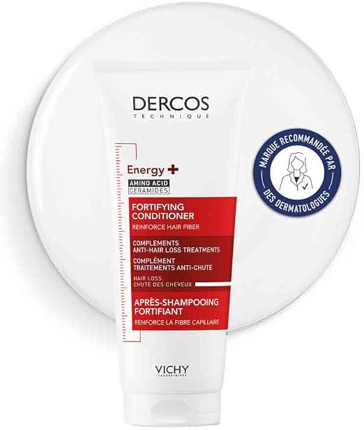 Vichy, Dercos, Energy+, Strengthening Conditioner, Enriched with Aminexil, Anti-Hair Loss Supplement, 200 ml - Image 1