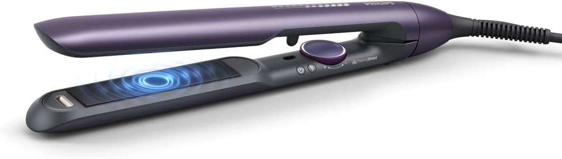 Philips BHS752/00 Series 7000 Electric Straightener Ceramic Plate Metallic Intense Purple - Image 1