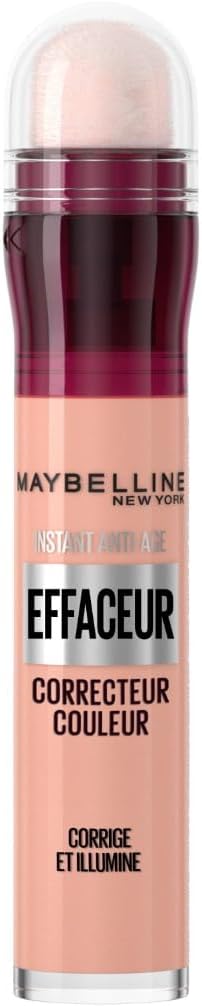 Maybelline New York - Instant Effaceur - Correcteur de Couleur - Corrige les Rougeurs, Cernes, Taches et Imperfections - Tenue Longue Durée 12H - Teinte : Rose - 6,8 ml - Image 1