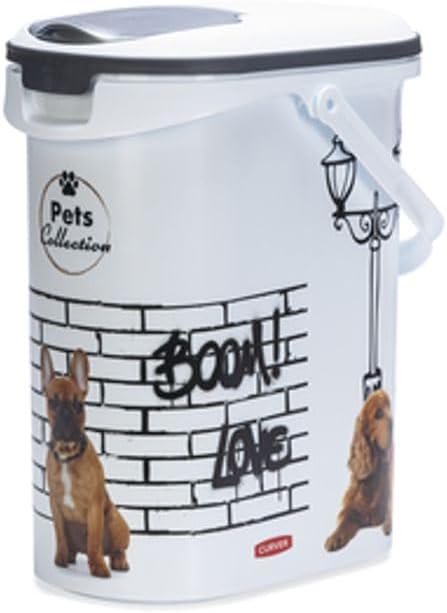 Curver Pet Collection Dry Food Container for Dogs - 10L/4kg - Airtight Odour-Proof Storage for Dogs - 19 x 30 x 35 cm - Image 1