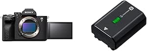 Sony Alpha 7 IV | Full Format Expert Hybrid Camera (33 Megapixels, Real-Time AF Focus) Black & NP-FZ100 High Capacity Rechargeable Battery for Camera - Image 1