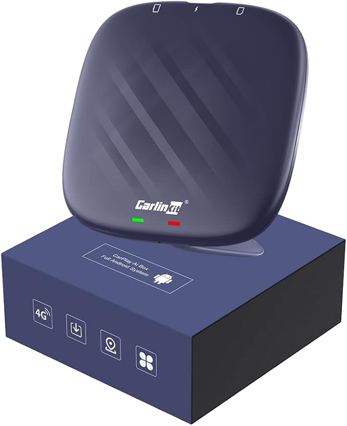 CarlinKit tbox Plus Android 13 CarPlay AI Box,8GB RAM+128GB ROM,Snapdragon QCM 6125, 33% Performance Increase, Support CarPlay/Android Auto Wireless, Google Play Store, Netflix, Youtube - Image 1