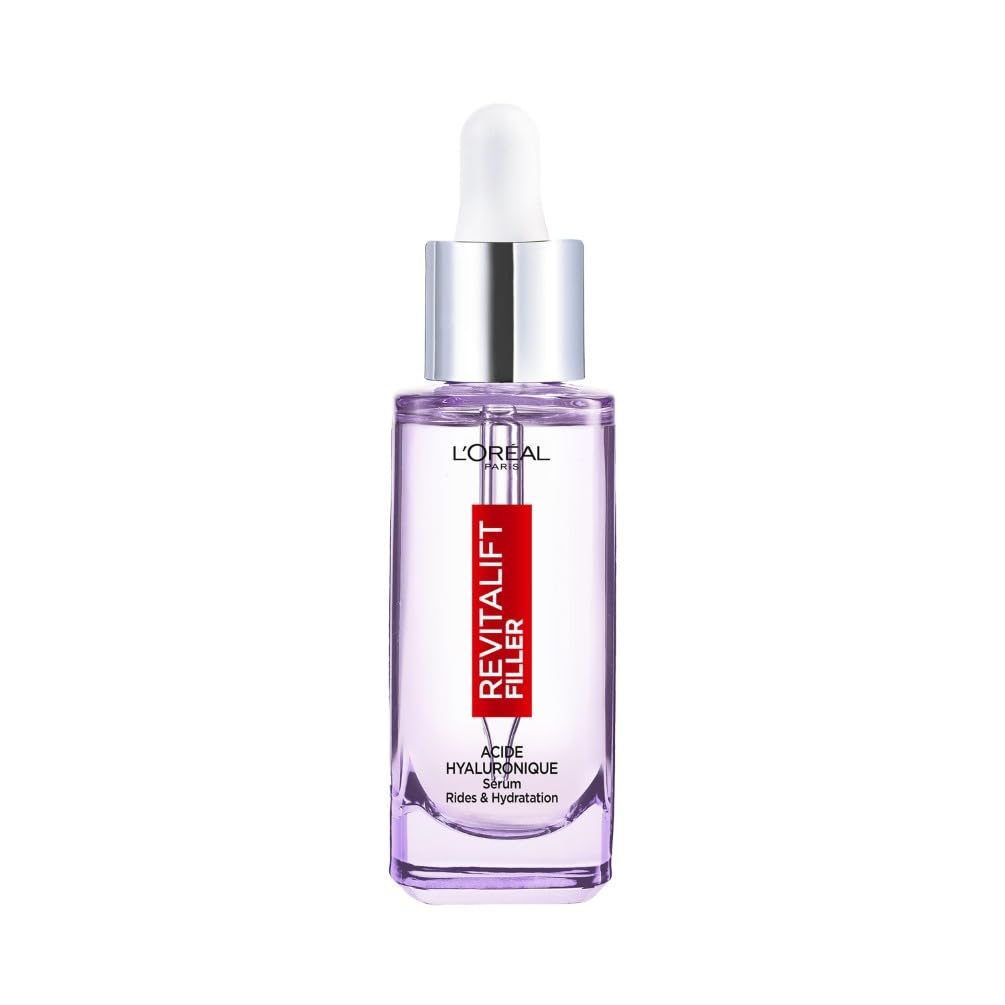 L'Oréal Paris – Anti-Wrinkle & Anti-Aging Serum – 1.5% Pure Hyaluronic Acid – Moisturizing, Plumping & Smoothing Face Care – For All Skin Types – Revitalift Filler – 30 ml - Image 1