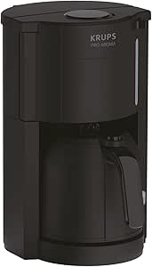 Krups Pro Aroma KM303810 | filter coffee maker with a capacity of 1 liter | with insulated bottle | 800 watts | for 10 to 15 cups of coffee | black - Image 1