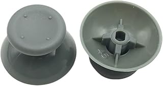Lot de 2 joysticks analogiques noirs/gris for manette Microsoft Xbox 360, capuchons de joystick, tête de champignon(Gray) - Image 1