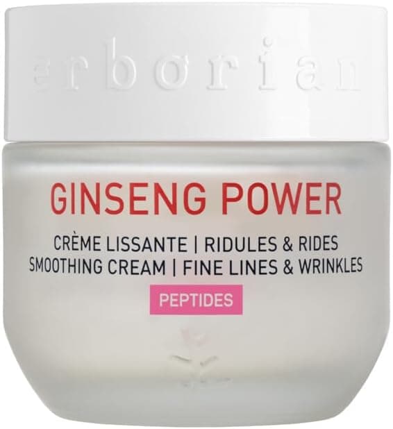 Erborian - Ginseng Power - Crème Visage Lissante Anti-Âge - Lutte contre les Rides et les Ridules - Soin du Visage - Cosmétique Coréen - 50ml