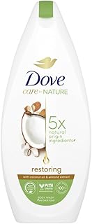 Dove Care By Nature Gel douche réparateur à l'huile de noix de coco et à l'extrait d'amande 225 ml - Image 1