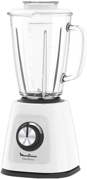 Moulinex Blendforce Cristal LM430110 3-Speed 4-Blade Blender with Crushed Ice Function and Heat Resistant Glass Jug Easy to Clean - 800 W, 1.75 L - Image 1