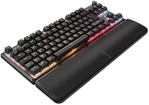 Corsair K70 Pro TKL RGB Wired Magnetic-Mechanical Gaming Keyboard - MGX Hyperdrive Pre-Lubricated Adjustable Switches - Quick Trigger Mode - 8000Hz Hyper-Polling - QWERTY UK - Black