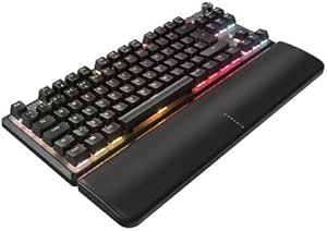 Corsair K70 Pro TKL RGB Wired Magnetic-Mechanical Gaming Keyboard - MGX Hyperdrive Pre-Lubricated Adjustable Switches - Quick Trigger Mode - 8000Hz Hyper-Polling - QWERTY UK - Black - Image 1