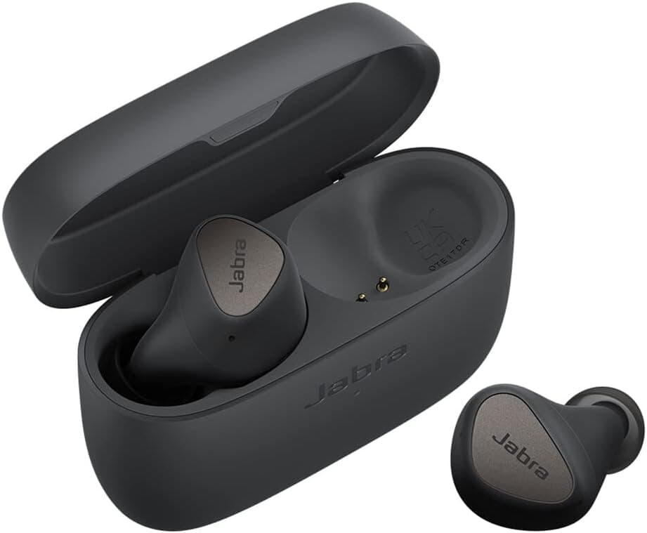 Jabra Elite 4 - Écouteurs sans Fil Bluetooth à réduction de Bruit Active - Discrets et Confortables, Lecture Tap Spotify, Google Fast Pair, Microsoft Swift Pair et Bluetooth Multipoint - Gris foncé