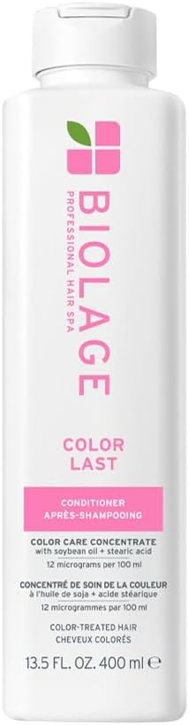 Biolage, Color Last, Concentrated Shine Conditioner, Coloured Hair, Nourishes & Protects, Enriched with Soy Oil & Stearic Acid, Vegan Formula, 236 ml - Image 1