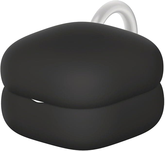 Sony LinkBuds Fit Case Cover - Easy Clip Ring, Customize Your Earphones, Only for LinkBuds Fit - Pure Black